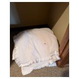 Large White Plush Blanket