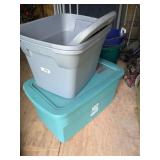 (3) Totes w/ Lids