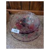 Multi Color Salad/Fruit Bowl & Platter