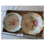 (2) Floral Serving Bowls marked Germany
