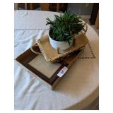 Succulent, Basket, Picture Frame