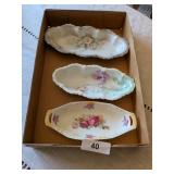 (3) Relish / Celery Dishes