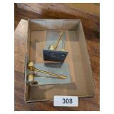 Brass Golf Design Bookends