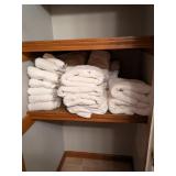 White Towels, Washcloths + Bed Linens