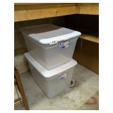 (2) Storage Totes w/ Lids