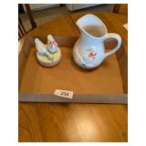 Otagiri Goose Music Box + Matching Pitcher