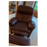 Swivel, Rocker Leather Recliner