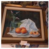 K. Cavanaugh Red Havens & Mint Blosssoms Painting