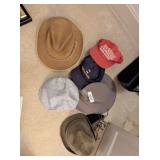 Suede Cowboy Hat, Hoosier Cap, Other Hats