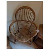Rattan Chair w/ pillow