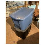 (2) Totes w/ Lids + (2) Small Tarps