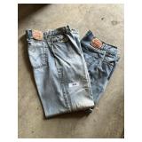 (2) Pairs Levi Jeans Red Tag -*
