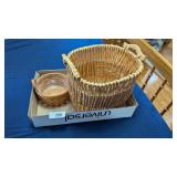Small Double Handled Longaberger Basket &