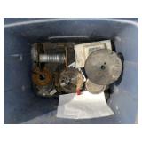 Tote, Used Saw Blades & Other