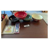 Nashco Hand Painted Metal Bowls +
