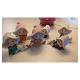 (6) Homco Elf Figurines