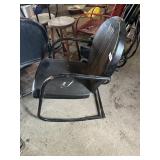 Black Metal Outdoor Rocker