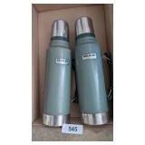 (2) Metal Stanley Coffee Thermoses