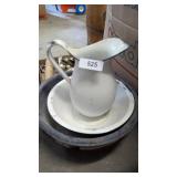 Enamelware Pitcher & Bowl + Additional Bowls