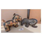 (2) Vintage Stuffed Animal Toys