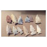 (12) Native American Artifacts / Arrowheads