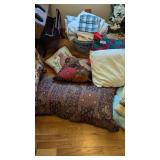 Sheets, Blankets, Pillows + Laundry Basket