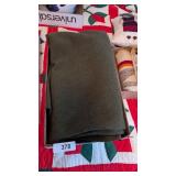 Green Wool Military Blanket