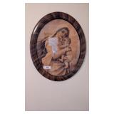 Antique Mother & Child Framed Print
