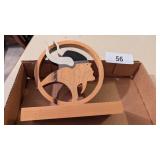 Carved Wood Barr Twp Class of 1961 Viking