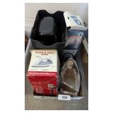 Paper Shredder, (2) Irons + Heating Pad