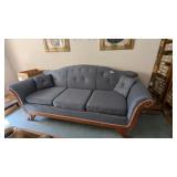 Couch w/ Curved Wood Legs