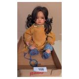 Native American Porcelain Doll