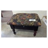 Tapestry Foot Stool w/ Storage Compartment