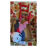 Ty Beanie Patriot Bear w/ Little Red Chair