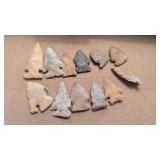 (12) Native American Artifacts / Arrowheads