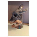 Royal Copley Deer & Fawn Figurine -**