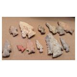 (12) Native American Artifacts / Arrowheads