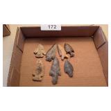 (7) Native American Artifacts / Arrowheads