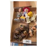 Hugging Bear S/P Shakers, Raccoon Chalkware &
