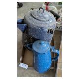 (2) Graniteware Coffee Pots