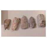 (5) Arrowheads / Flint