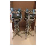 (2) Heavy Candle Holders