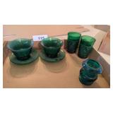 Emerald Green Oatmeal Glass &