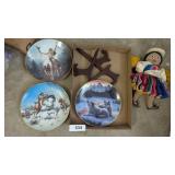 (3) Hamilton Collection Native American Plates w/