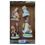 Hummel Like Figurines - One is marked Japan