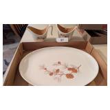 USA Pinecone Platter w/ Cream & Sugar -**