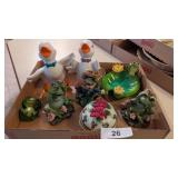 Frog & Duck Figurines -**