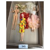3 Barbie Dolls