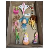 Mixed Lady Figurines and Dolls, Pink Jet
