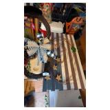 Wreath Snowman & Wood Flag